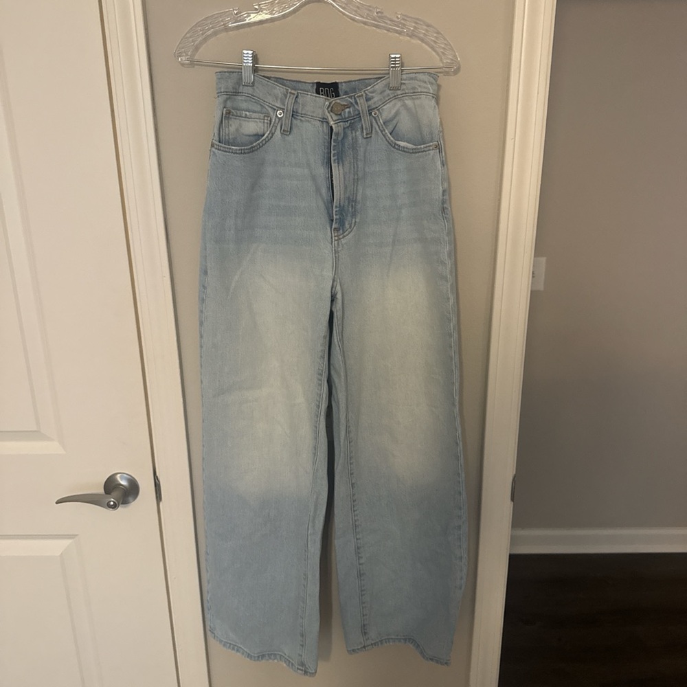 BDG Light Wash High Rise Wide Leg Jeans- Urban Outfitters